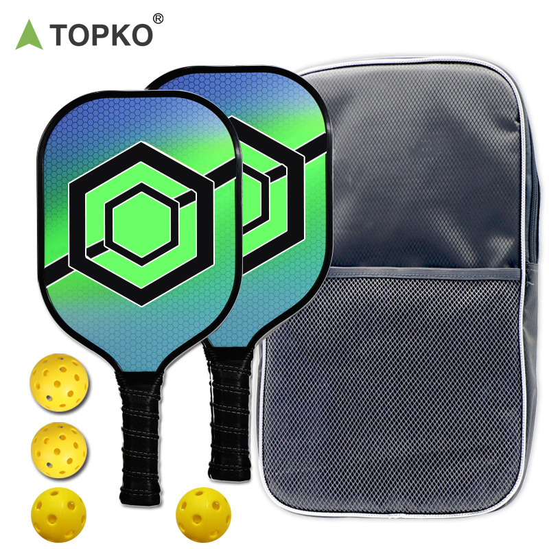 TOPKO Fast Delivery High Quality FiberglassHot Selling Pickleball Paddle With Portable Carry Bag
