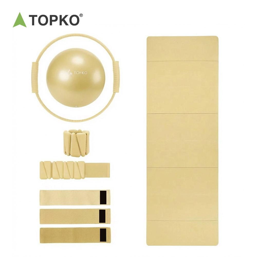 TOPKO Popular All-in-one Fitness Set Home Use, Portable and Easy to Store Yoga Pilates Complete Set