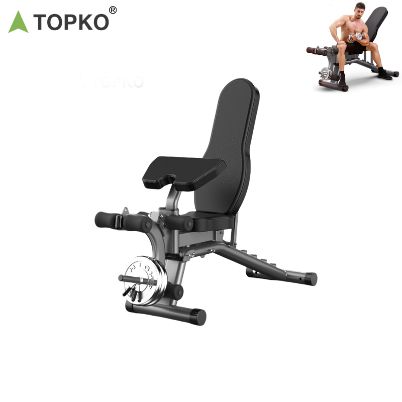 TOPKO Hot Selling New Dumbbell Stool Sit up Bench Hom Gym Use Fitness Foldable Training Dumbbell Bench Press