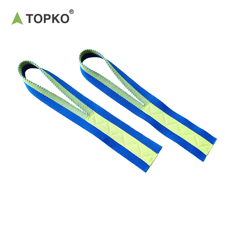 TOPKO Custom Logo Weightlifting Wrist Straps Strength Training