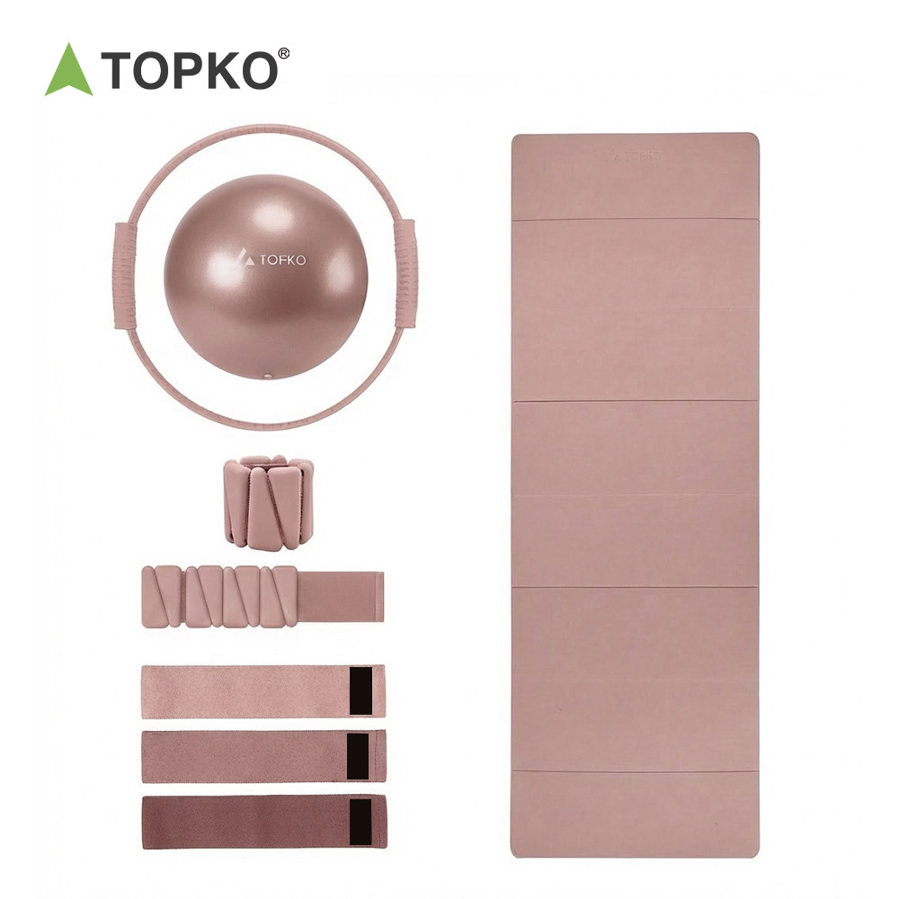 TOPKO Popular All-in-one Fitness Set Home Use, Portable and Easy to Store Yoga Pilates Complete Set