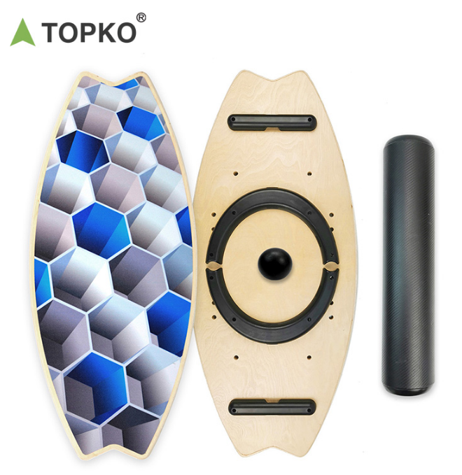 TOPKO Surf Balance Board | Trainer for Surfing, Skateboarding, Snowboarding & Core Fitness
