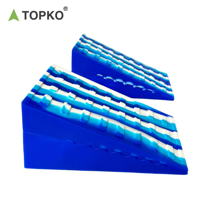 TOPKO Silicone Calf Stretch Slant Board 2PCS Set, Non-slip Adjustable Heel Elevation Incline Board for Squat