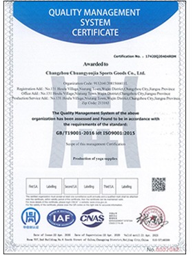 WLI Fitness certificate 2