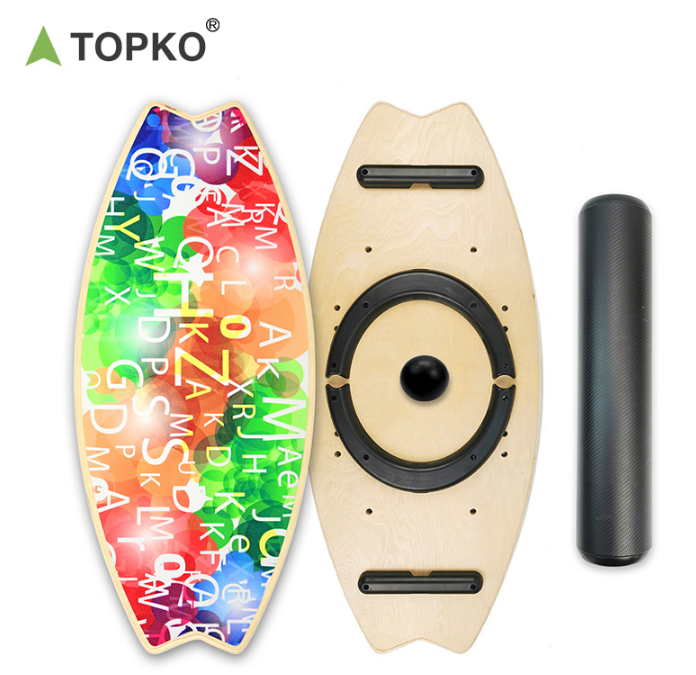 TOPKO Surf Balance Board | Trainer for Surfing, Skateboarding, Snowboarding & Core Fitness