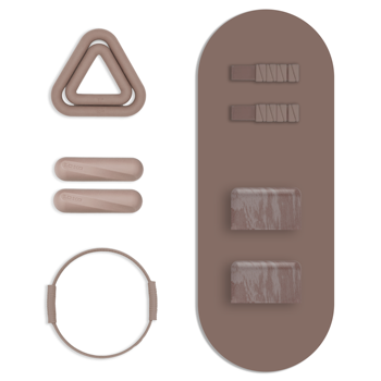 Oval PU rubber yoga mat set custom logo