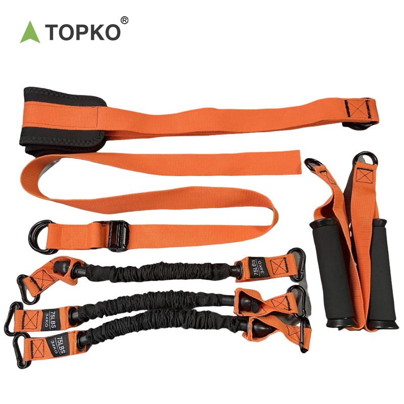 TOPKO Pull-Up Resistance Band Set for Upper Body Strength Training & Home Workouts