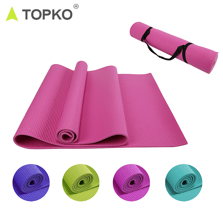 Custom Logo Non Slip PVC Fitness Mat