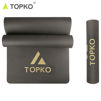 6mm single layer anti-slip TPE yoga mat with custom logo