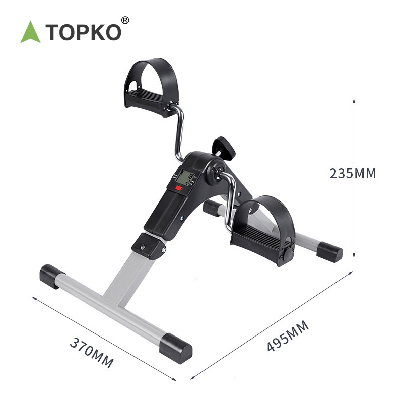 TOPKO Home Indoor Foldable Mini Bike Leg Pedal Exercise Bike Pedal Stepper