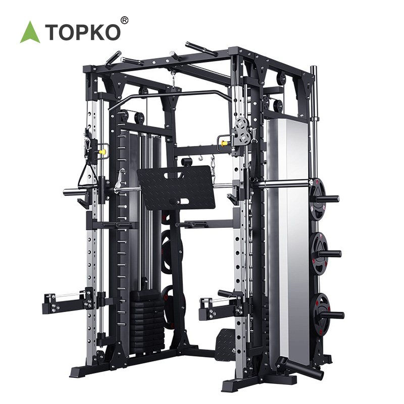 TOPKO Household Fitness Multifunctional Combination Suit Squat Bench Press Smith Machine Comprehensive Training Equipment