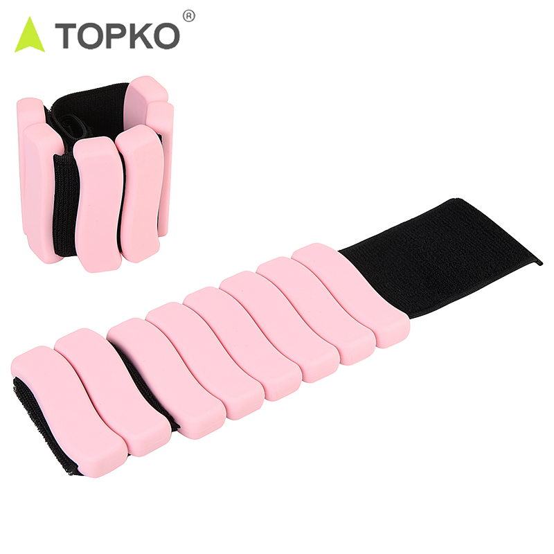 TOPKO Adjustable Weighted Wrist & Ankle Bands | for Yoga, Dance, Running, Strength Training