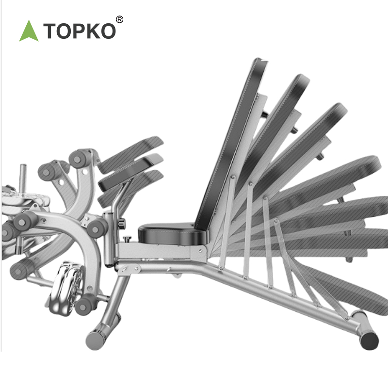 TOPKO Hot Selling New Dumbbell Stool Sit up Bench Hom Gym Use Fitness Foldable Training Dumbbell Bench Press