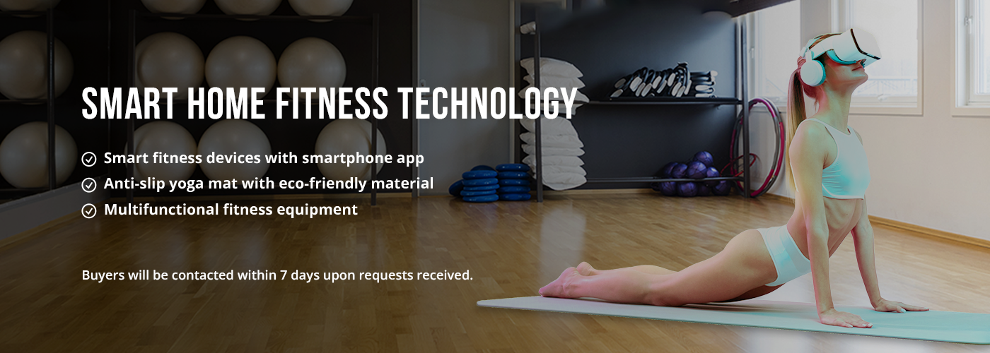 Smart home fitness equipment showcase