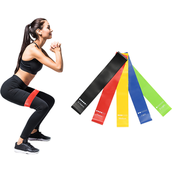 Natural latex resistance loop band set 5 levels