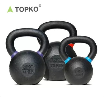 Cast iron competition kettlebell for gym strength training