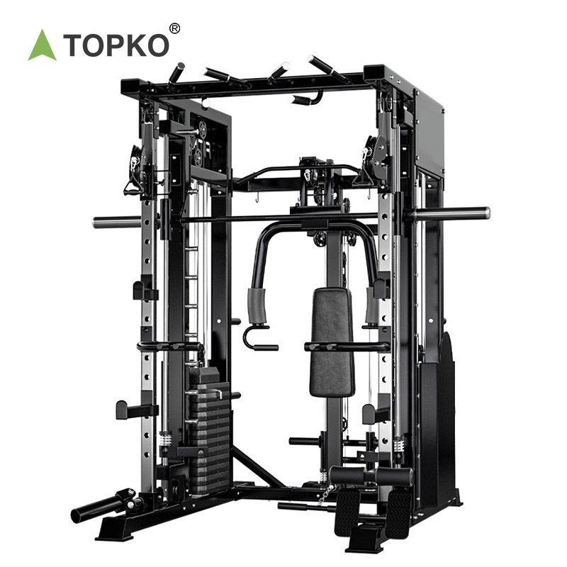 TOPKO Household Fitness Multifunctional Combination Suit Squat Bench Press Smith Machine Comprehensive Training Equipment