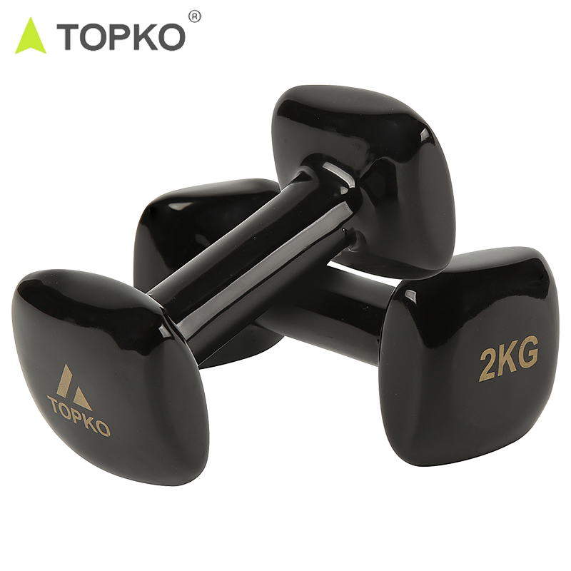 PVC Coating Square Dumbbell 1-10kg Non-Slip Free Weights