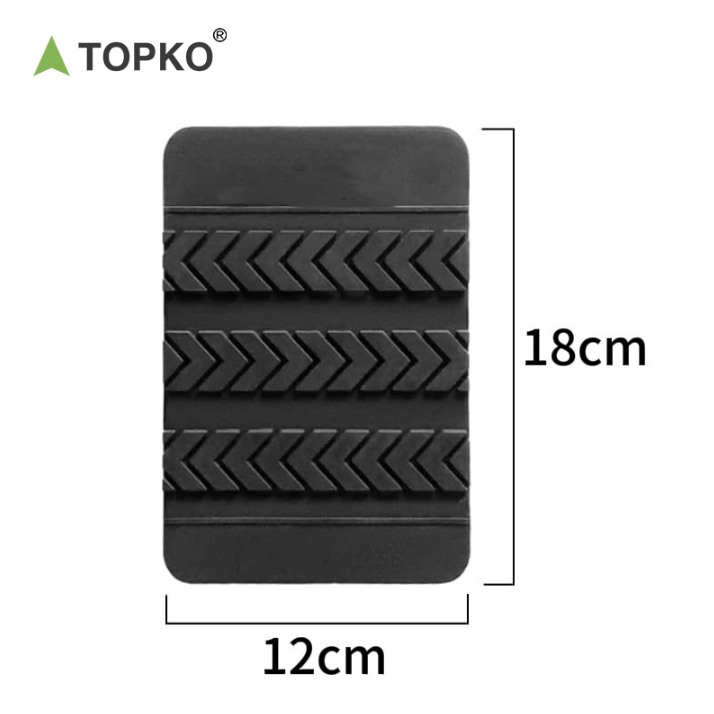 TOPKO Adjustable Non-slip Rubber Squat Wedge Block, Stackable Squat Ramp for Heel Elevated Squat, Calf Stretcher & Weight