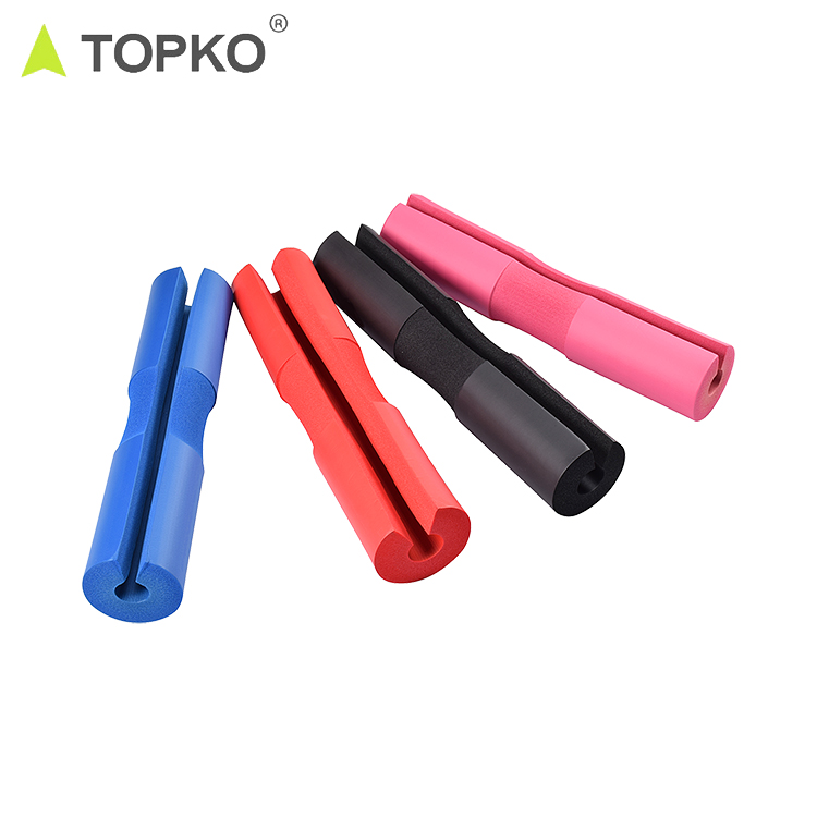 TOPKO NBR Foam Barbell Pad Squat Hip Thrust Neck Shoulder Protector for Standard Olympic Bar Gym Weightlifting