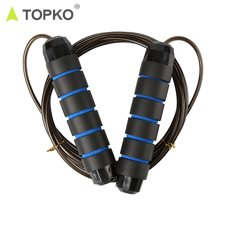 TOPKO Exercise Training  Jump Rope Fitness With  Foam Handles