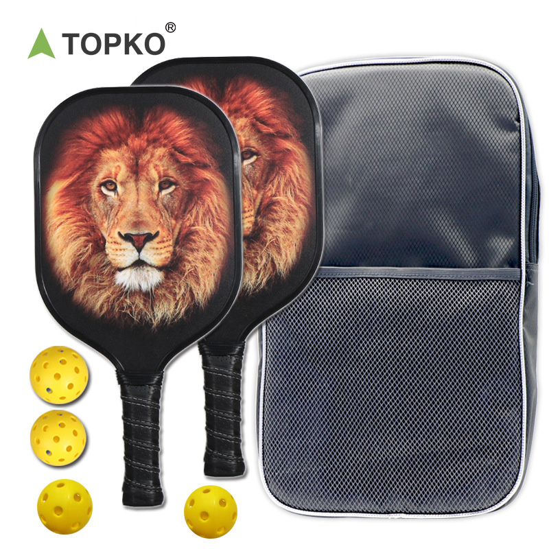 TOPKO Fast Delivery High Quality FiberglassHot Selling Pickleball Paddle With Portable Carry Bag