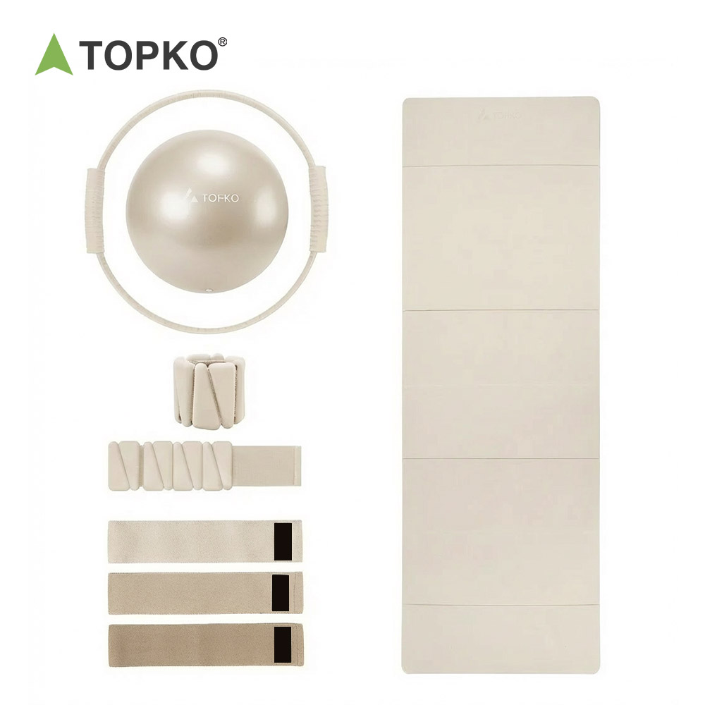 TOPKO Popular All-in-one Fitness Set Home Use, Portable and Easy to Store Yoga Pilates Complete Set