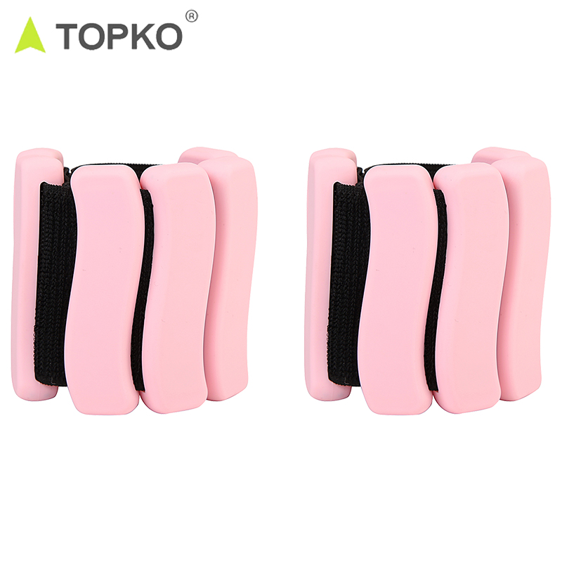 TOPKO Adjustable Weighted Wrist & Ankle Bands | for Yoga, Dance, Running, Strength Training