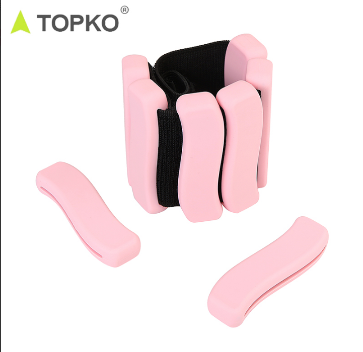 TOPKO Adjustable Weighted Wrist & Ankle Bands | for Yoga, Dance, Running, Strength Training
