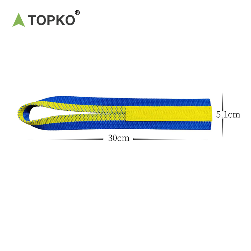TOPKO Custom Logo Weightlifting Wrist Straps Strength Training Lifting Cotton Straps