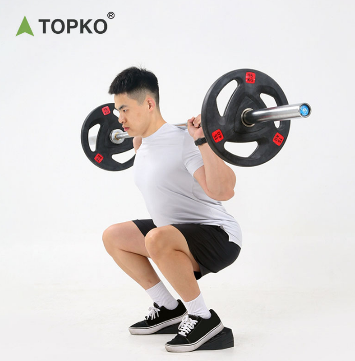 TOPKO Squat & Deadlift Incline Splint Ramp Pad,Calf Stretcher Foot Support Wedge for Weight Lifting Ankle Mobility