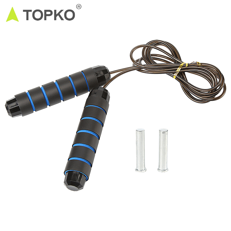 TOPKO Exercise Training  Jump Rope Fitness With  Foam Handles