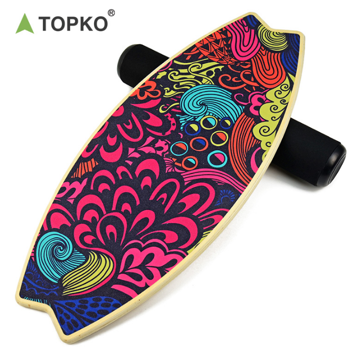 TOPKO Surf Balance Board | Trainer for Surfing, Skateboarding, Snowboarding & Core Fitness